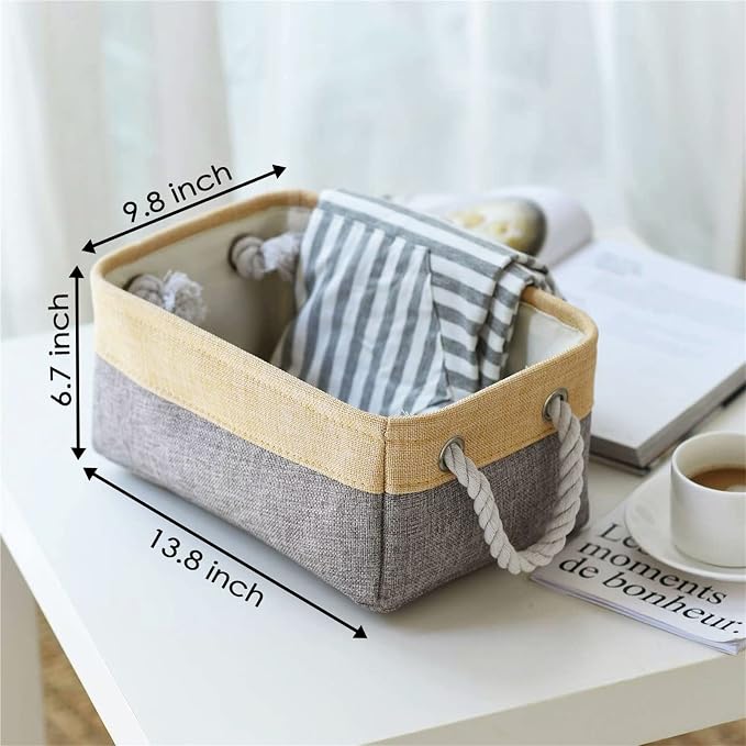 TheWarmHome Storage Bins for Organizing, Sturdy Storage Basket, Decorative - Image 2