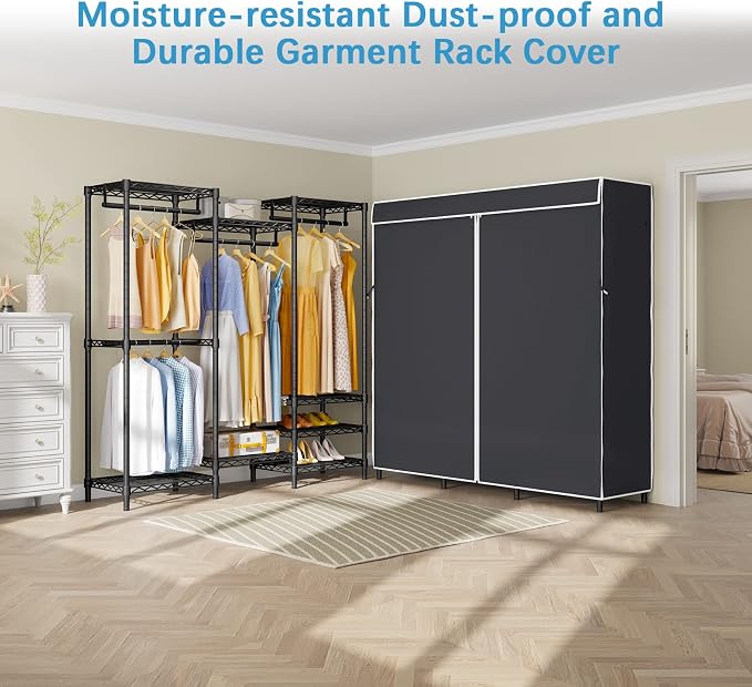 VIPEK V5C Covered Clothes Rack Heavy Duty Portable Closet Wardrobe, - Image 9