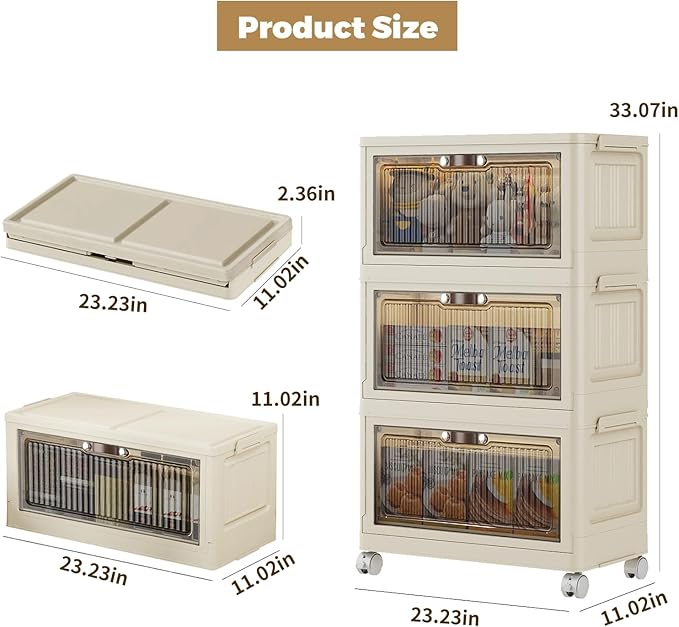 3 Tier - 48QT Storage Bins - Image 2