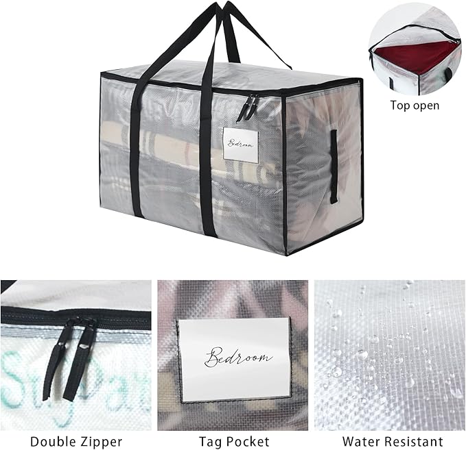 Heavy Duty 93L Stackable Storage Bins - Image 2