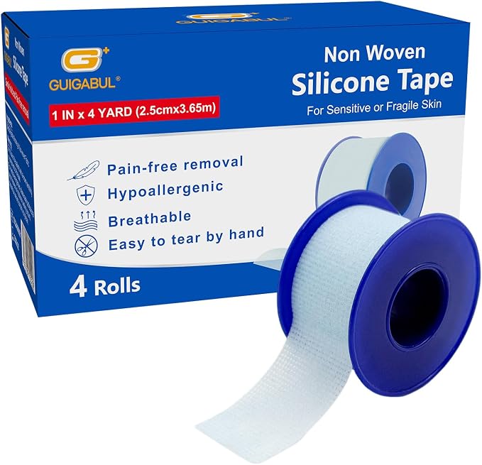 Silicone Surgical Tape 1" x 4yd, Medical Tape by G%2B+GUIGABUL