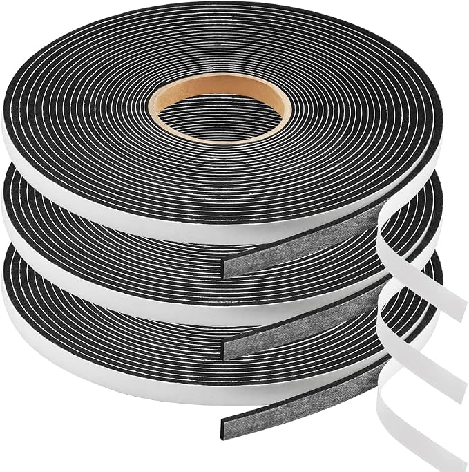 Seal Foam Tape, 1/4 Inch W x 1/16 Inch T Weather Stripping by YIJUHOU