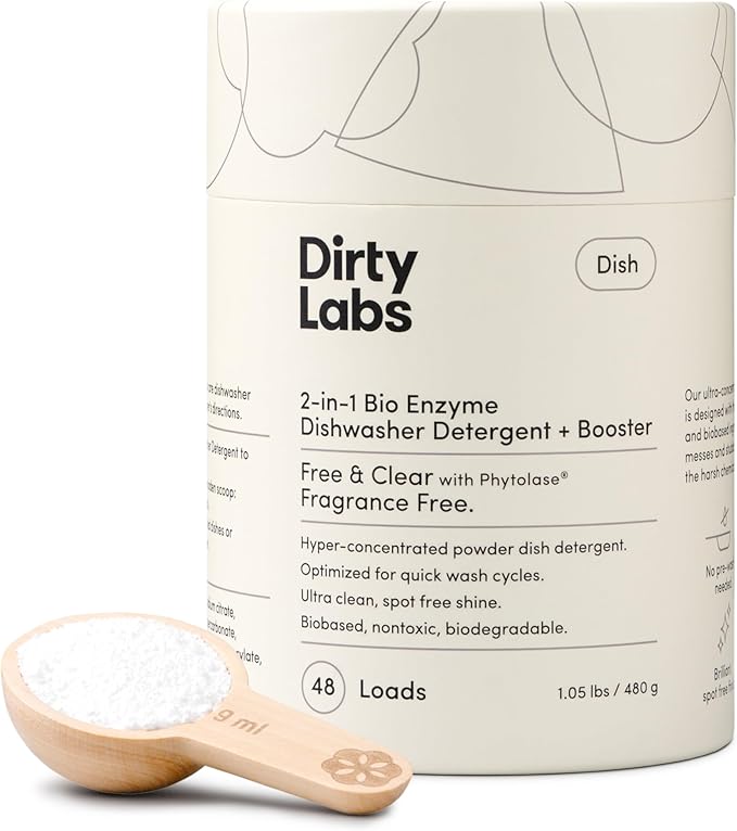 Dirty Labs | Dishwasher Detergent and Booster | Scent Free | 48 Loads | Ultra by DirtyLabs