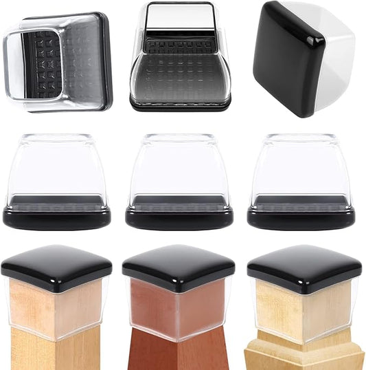 Ezprotekt 24 Pcs Large Clear Chair Leg Sliders by VisittheEzprotekt