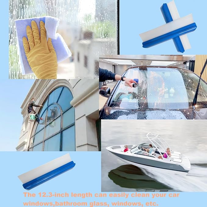 2pack 12inch Car Drying Squeegee Water Blade Universal Quick Drying Squeegee - Image 5