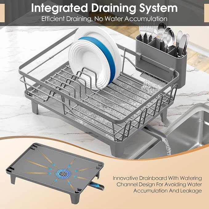 Dish Drying Rack for Kitchen Counter, Sink Dish Rack - Image 3