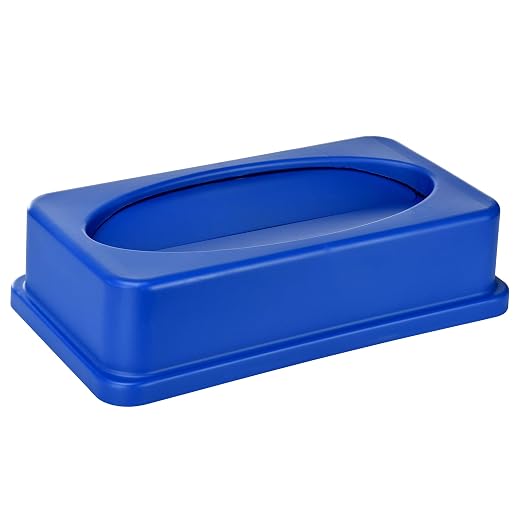 Alpine 23 Gallon Slim Trash/Recycling BIN Swing LID Blue by AlpineIndustries