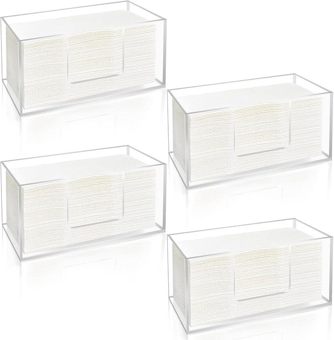 4Pack Acrylic Paper Towel Dispenser, Napkin Holder by Unknown