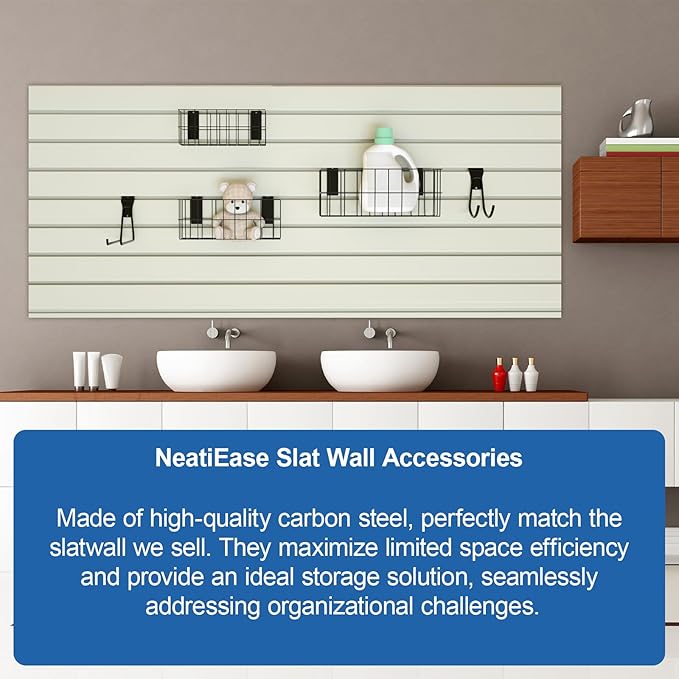 NeatiEase 29 PCS Slatwall Accessories Kit - Image 3