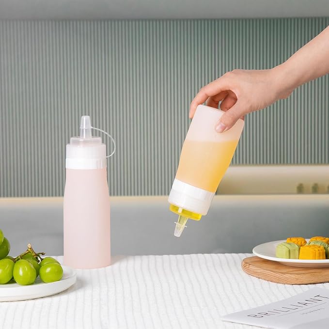 Condiment Squeeze Bottles, 16 oz Silicone Squeeze Bottles - Image 6
