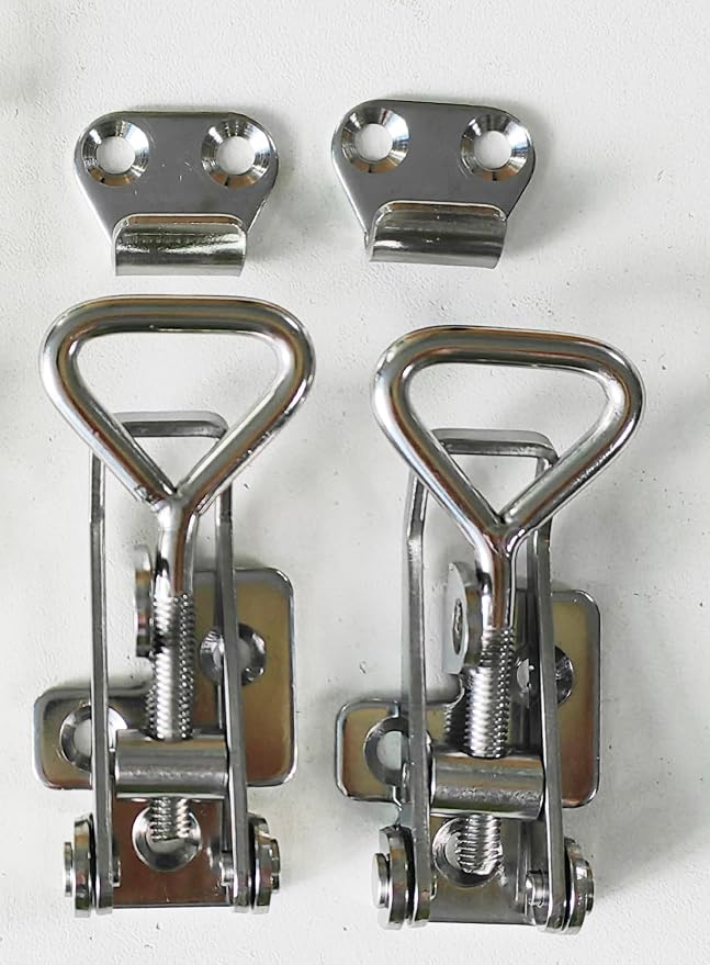 Adjustable Latch Buckle Cabinet Boxes Lever Handle Toggle Catch Latch Lock - Image 6