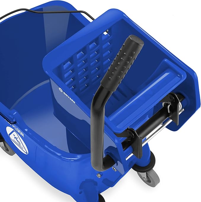 Dryser Commercial Side Press Wringer Combo Mop Bucket, 33 Quart - Image 4