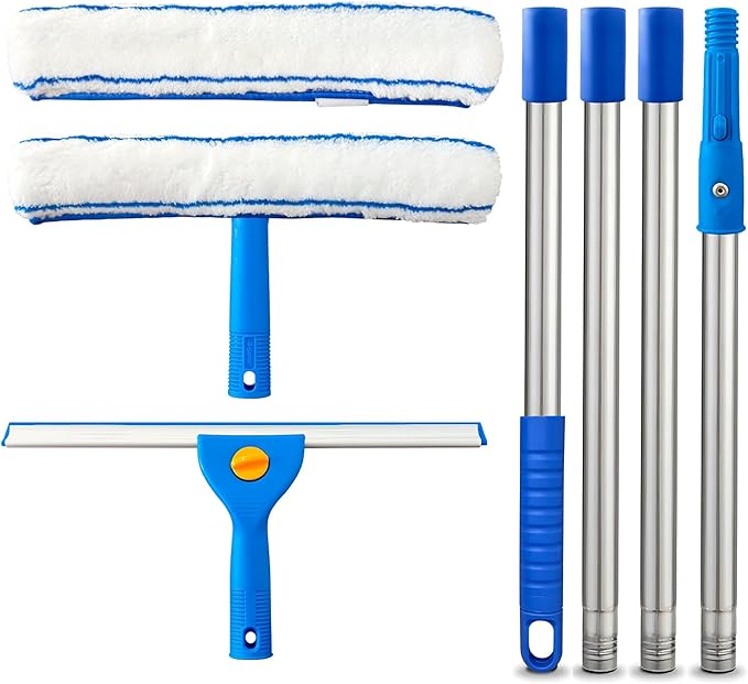 Squeegee for Window Cleaning, Window Cleaning Kit for Shower Glass Mirror Door by ARTIPOLY