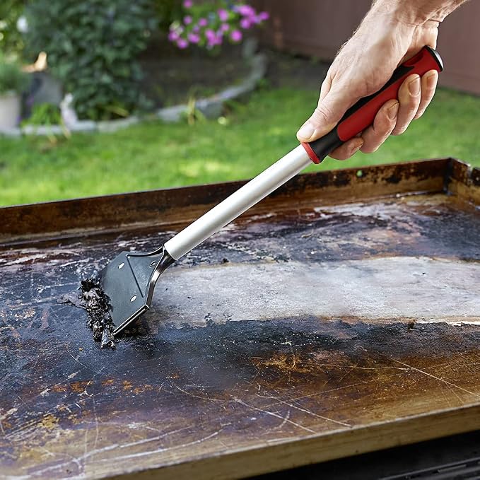 Flat Top Grill Scraper 15.5" Long Griddle Tool by FryOilSaver Co., 5.5" - Image 4
