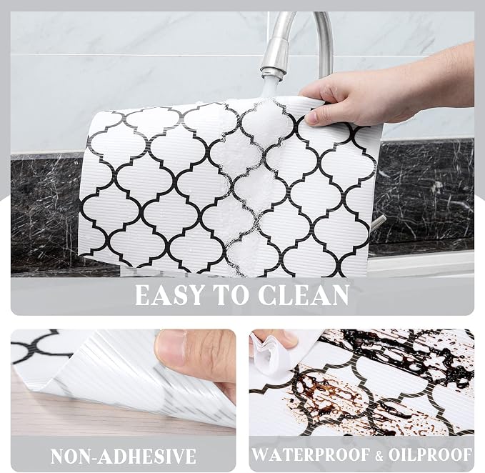 Glotoch Non Slip Shelf Liner 24 Inch Wide, Non Adhesive Drawer Liner, - Image 8