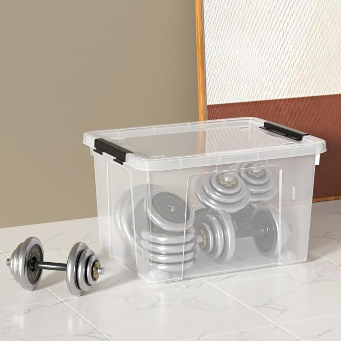 Zopnny 40 Quart Clear Latching Box - Image 6