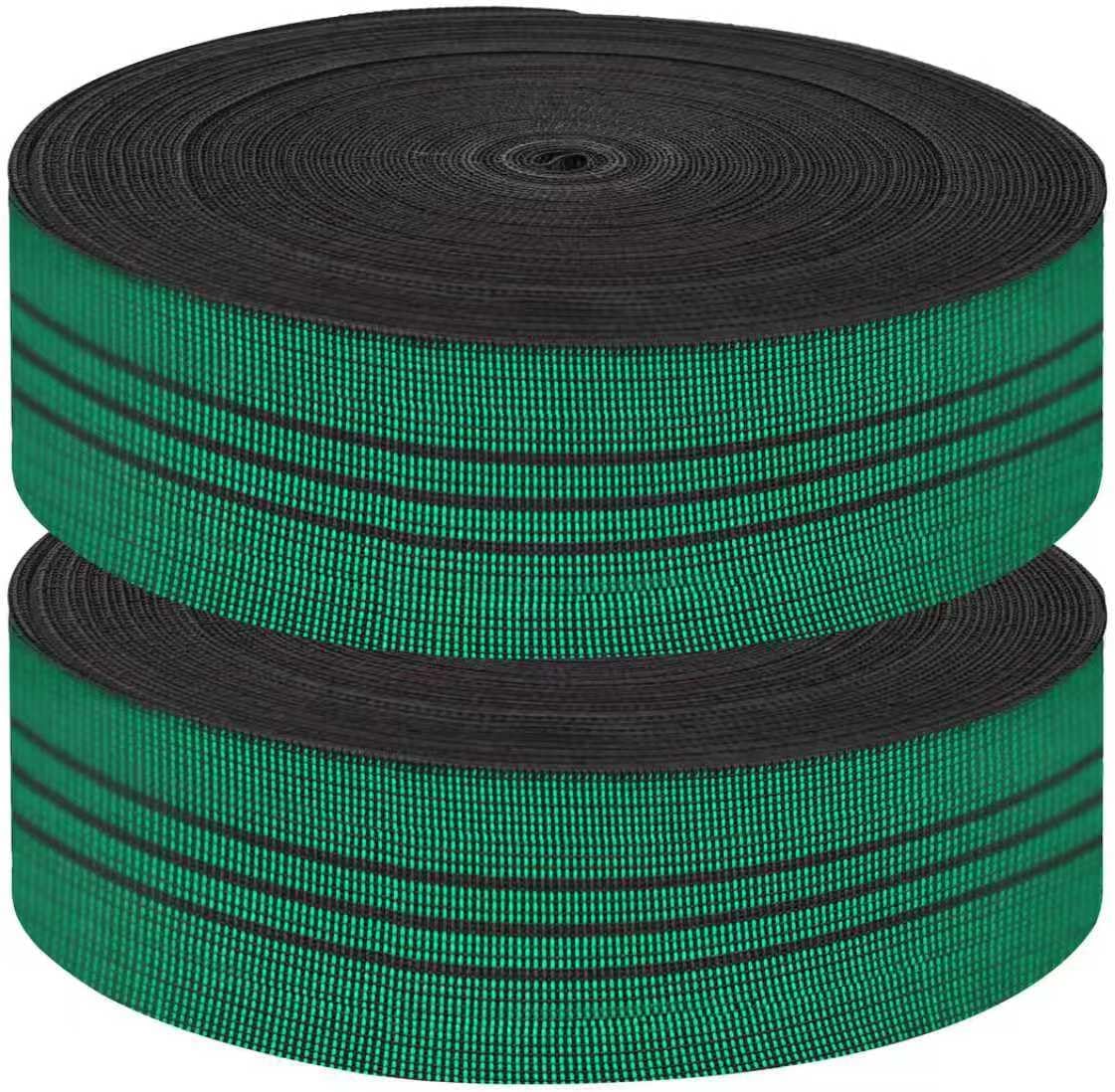 2 Rolls Webbing Band Replacement for Chair, Couch, Sofa, Upholstery Seater Repair Material, Elastic, Latex, Stretchy Webbing Belt/Strap for Lawn Chair (Each Roll 6 Yard)
