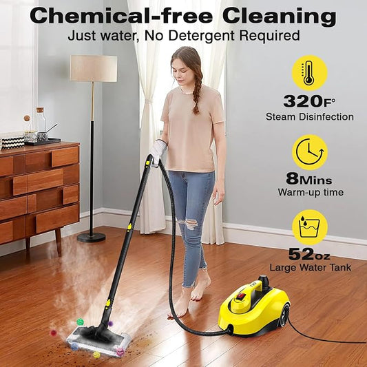 TVD Steam Cleaner, Heavy Duty Canister Steamer - Image 2