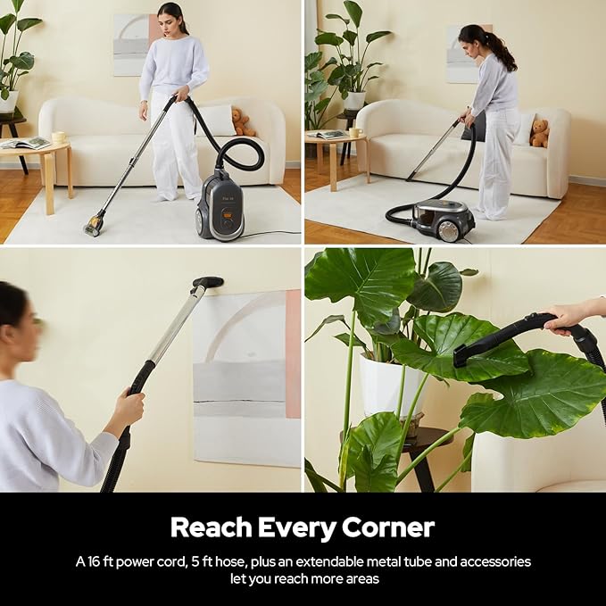 Aircliff Canister Vacuum Cleaner, Specially Designed Nozzle - Image 6