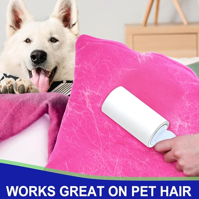 Sticky Lint Roller for Pet Hair: Lint Remover for Dog Cat Hair Mega Value Set - Image 2