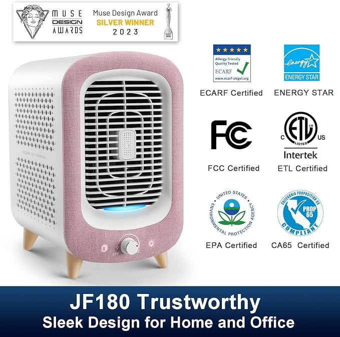 Jafanda Air Purifier for Home Bedroom 780sq ft, HEPA & Activated Carbon - Image 2
