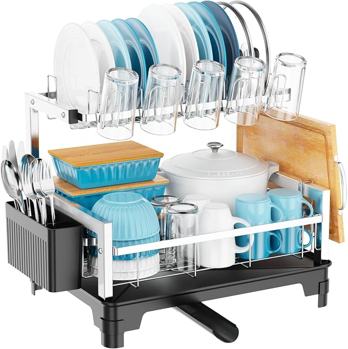 GSlife Dish Drying Rack for Kitchen Counter by GSlife