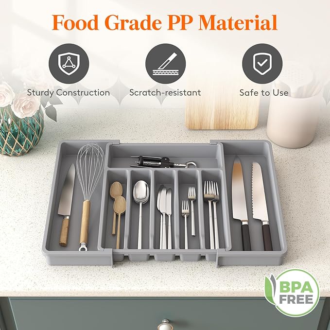 Lifewit Deep Silverware Drawer Organizer - Image 7