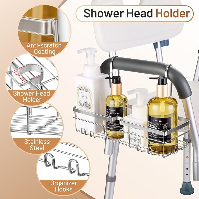 DELLAN Hanging Shower Caddy, Shower Rack - Image 5