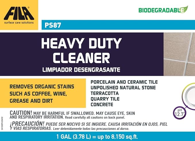 FILA Surface Care Solutions PS87 Heavy Duty Cleaner and Degreaser, 1 GAL - Image 2