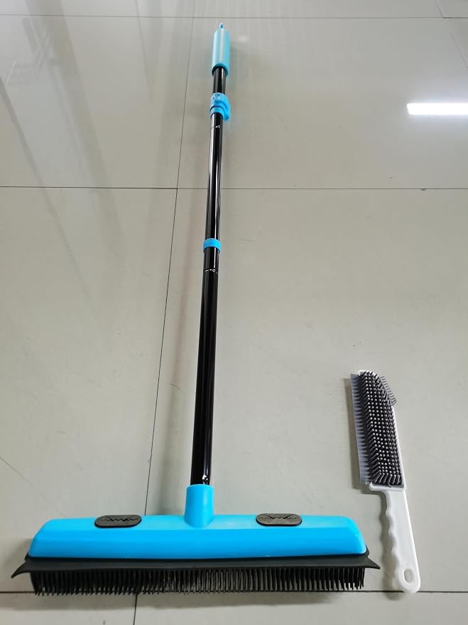 JEHONN Rubber Broom Carpet Rake Brush - Image 7