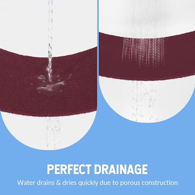 Non-Slip Bathtub Mat, Anti Slip Shower Mat, Fast Drying Bathtub Mats, Foot - Image 6