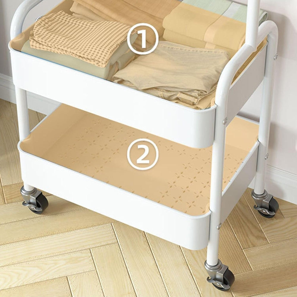 Freestanding Rack For Hanging Clothes With Shoe Storage - 26.37”W x 11.81”L x...