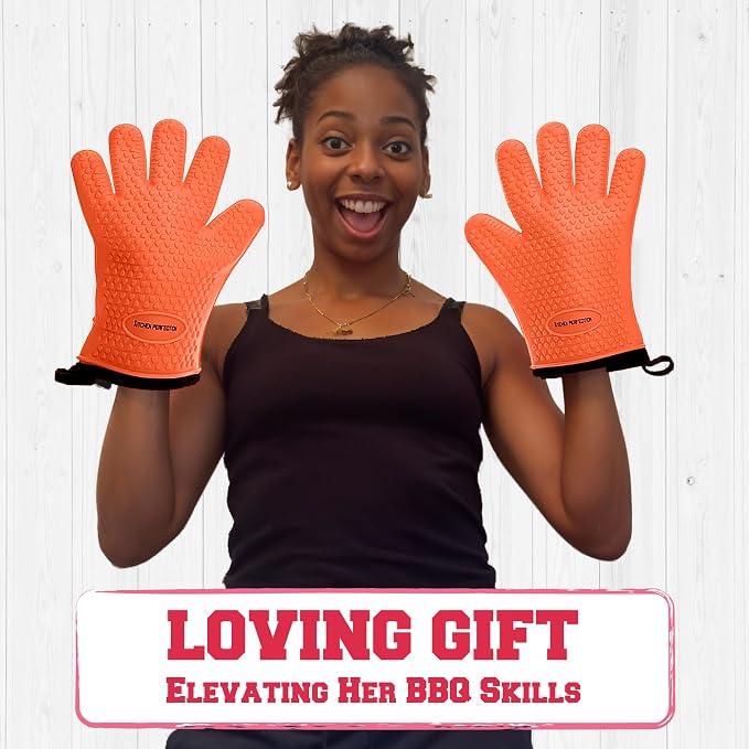 KITCHEN PERFECTION Silicone Smoker Oven Gloves - Image 8