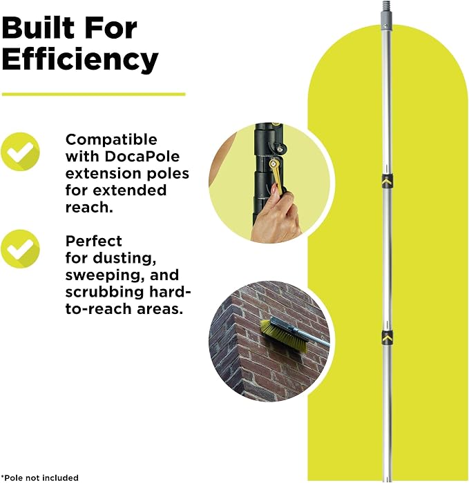 DOCA Scrub Brush Attachment for Long Handle Extension Pole - Image 5