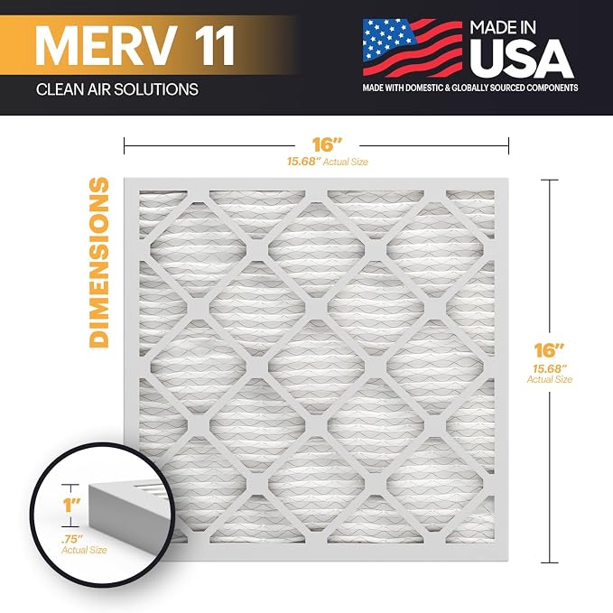 BNX TruFilter 16x16x1 Air Filter MERV 11 - Image 2