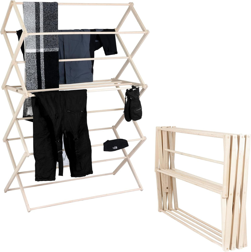 Pennsylvania Woodworks Clothes Drying Rack: Solid Maple Hard Wood Laundry Rack