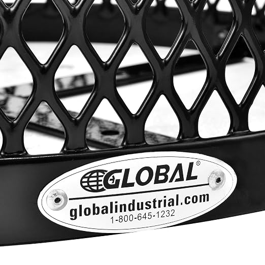 Global Industrial Outdoor Diamond Steel Trash Can - Image 5