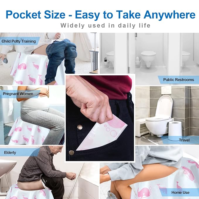 21 Pack Toilet Seat Covers Disposable, Extra Large Disposable Toilet Seat Covers - Image 6