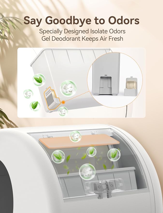MeoWant Pet Odor Eliminator- 30-Day Continuous Automatic Cat Litter Box Odor - Image 3