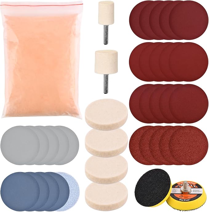 EMVANV Glass Polishing Kit, Deep Scratch Window Repair Tool, Window Windscreen - Image 3