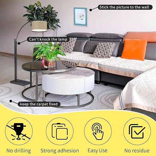 2Pack Double Sided Tape Heavy Duty, 2in x 66FT, Universal High Tack Strong Wall - Image 3