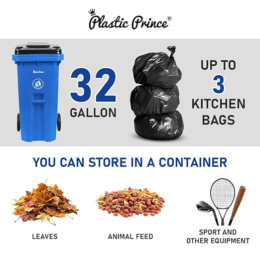 32 Gallon Trash Can Outdoor Recycling Bin - Image 5