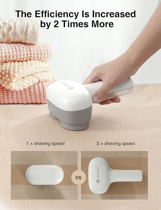 VASSON Fabric Shaver, Electric Lint Remover, Rechargeable Lint Shaver, Sweater - Image 2