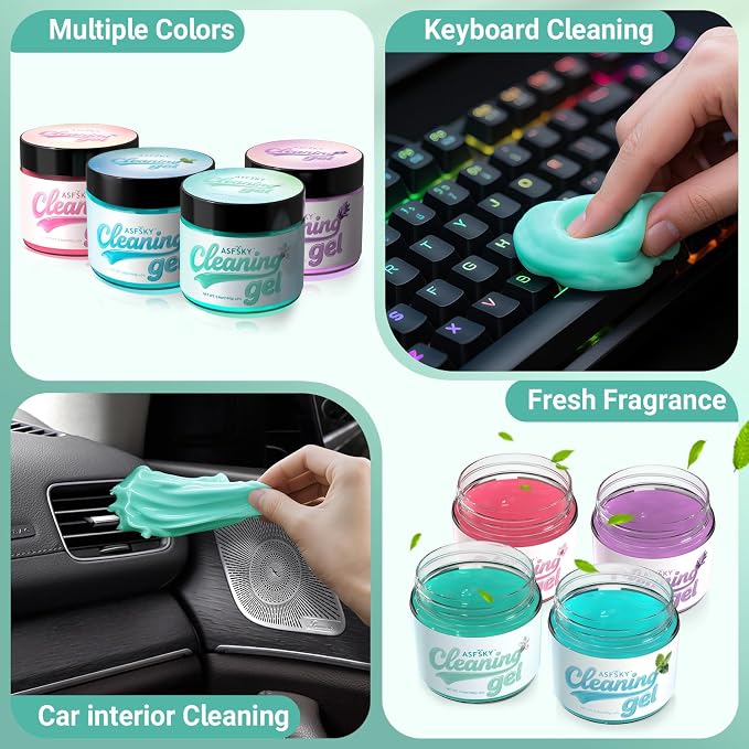 ASFSKY Car Cleaning Gel Cleaning Putty Universal Dust Cleaning Car Interior - Image 8