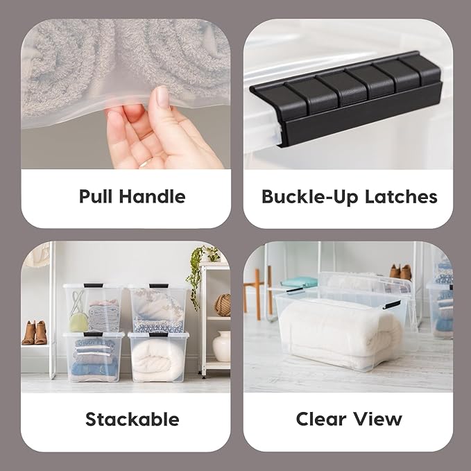 IRIS USA 2-Pack Storage Bins - Image 3