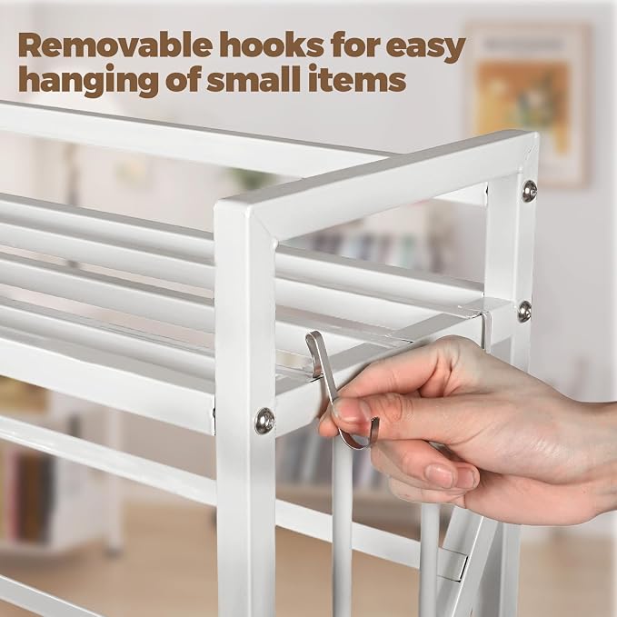 Book Carts 4 Tier 46.5x35.4x9.84 in Rolling Book Cart Large Capacity Bookshelf - Image 5
