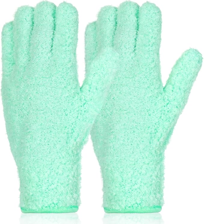 Ouligay Microfiber Gloves for Plant Dusting, Reusable Washable Micro Fiber by Ouligay