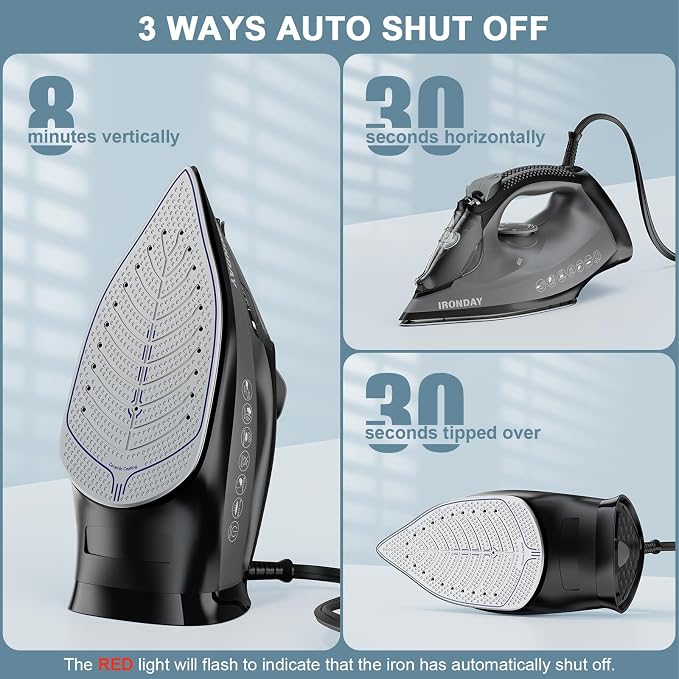 Steam Iron for Clothes, 1800W - Image 6