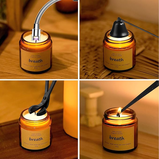 5 in 1 Candle Accessory Set, Candle Wick Trimmer Cutter, Candle Wick Dipper - Image 8