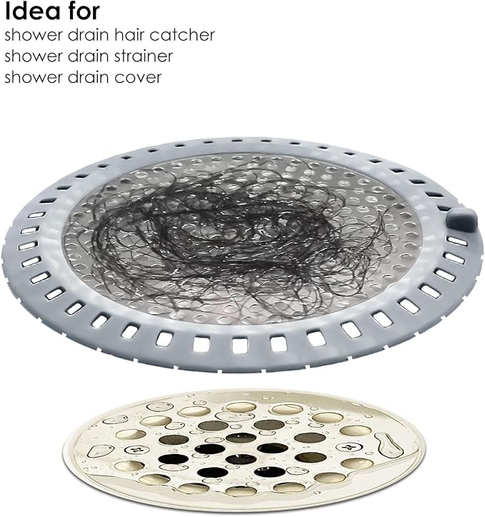2PCS Shower Drain Hair Catcher, Shower Drain Strainer, Stainless Steel - Image 6